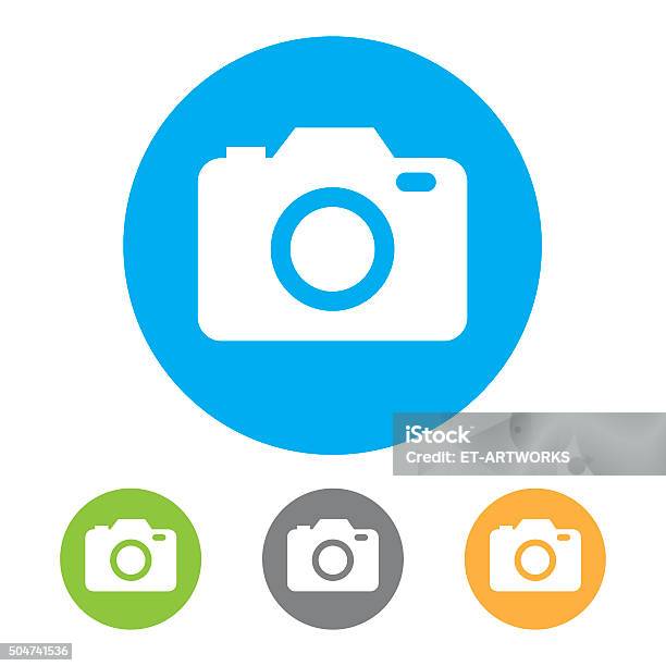 Camera Icons Vector Stock Illustration - Download Image Now - Icon Symbol, Photographic Print, Home Video Camera