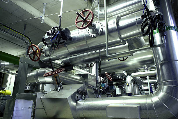 istock Equipment, cables and piping 504741733