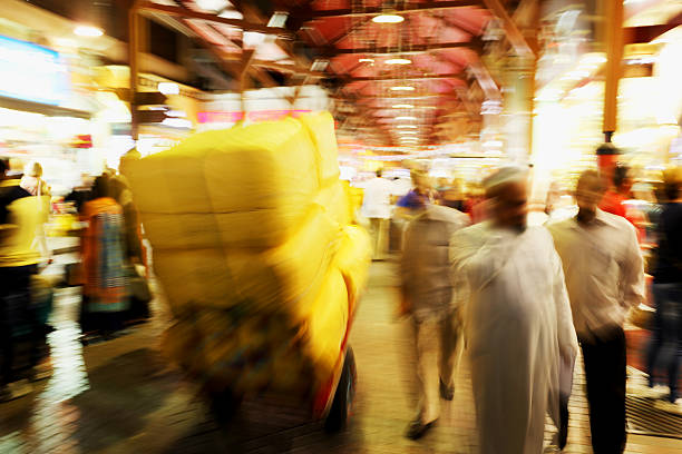 istock Hustle and Bustle of Dubai Gold Souk in Deira 504741946