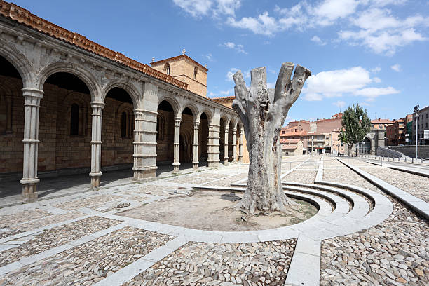 Details of the Basilica of San Vicente in Avila, Spain