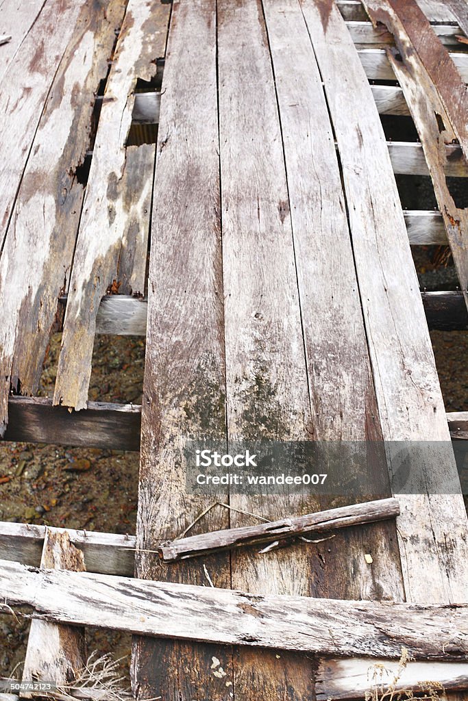 Piso de madera - Foto de stock de Agrietado libre de derechos