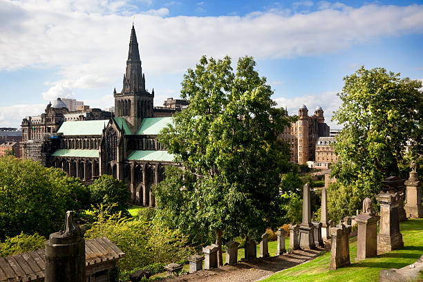 Glasgow cathedral Glasgow cathedral aka High Kirk of Glasgow St Kentigern Mungo glasgow scotland stock pictures, royalty-free photos & images
