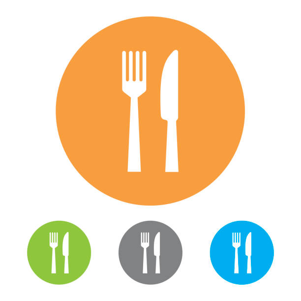 restaurant symbole. vektor - catering stock-grafiken, -clipart, -cartoons und -symbole