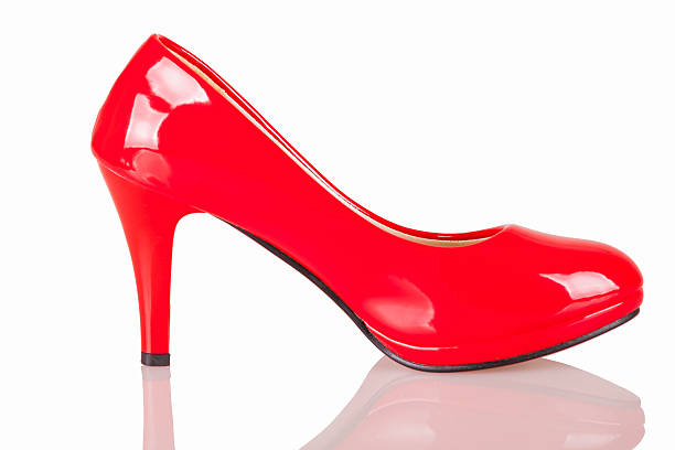 istock Red paint High heel - isolated 504743660