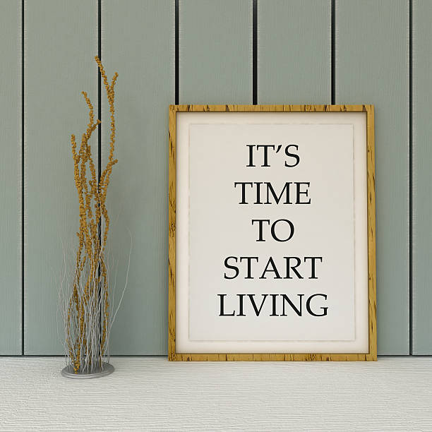 istock Motivation words  It's tome to start living. 504743716