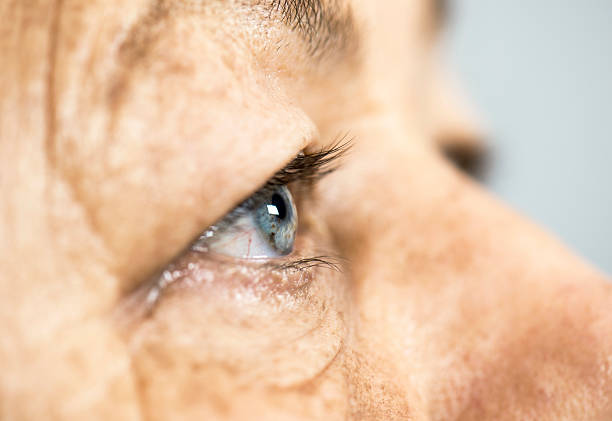 istock Elderly Womans Blue Eye 504744104