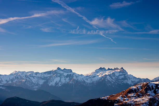 istock Sunset over winter Alps 504744186