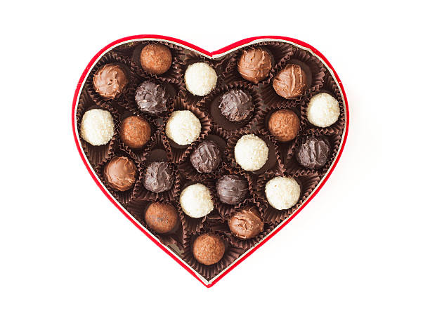 istock Truffles in box on white background 504744476