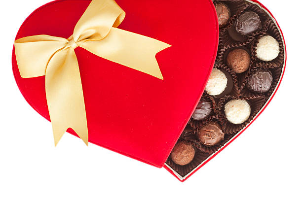 istock Truffles in box on white background 504744580