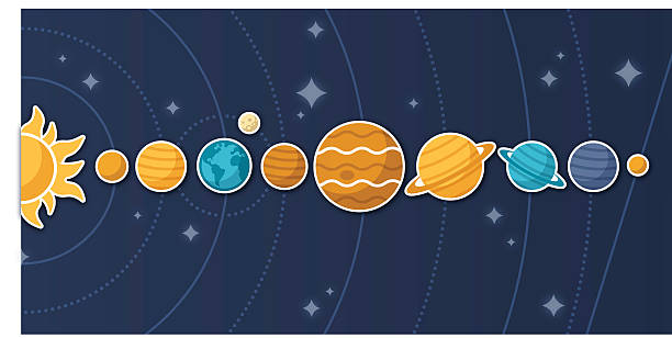 планет солнечной системы и - solar system stock illustrations