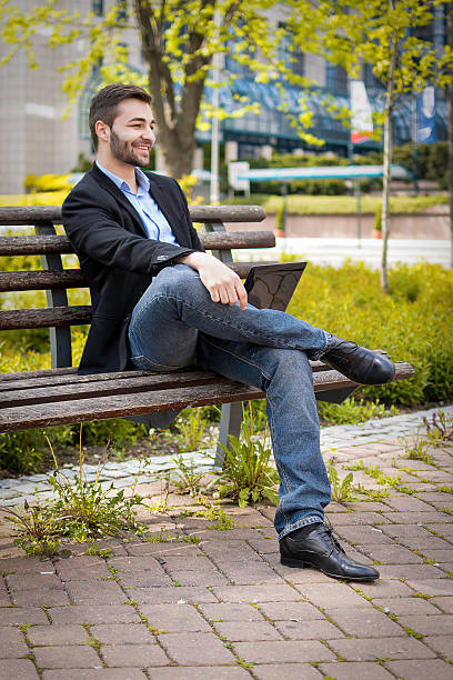 istock Businessman with laptop 504745096