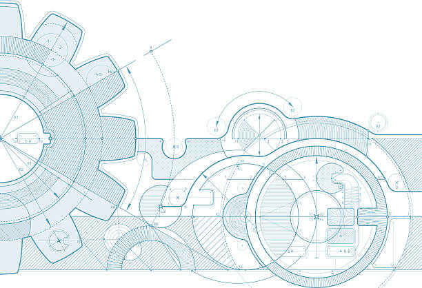 sprzęt projekt tło - engineer stock illustrations