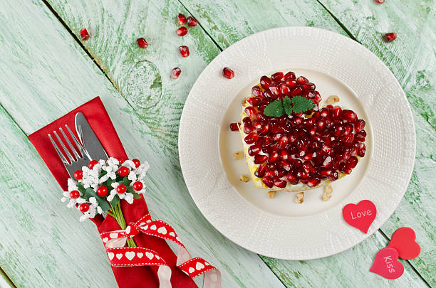 istock Layered salad from vegetables on the holiday table. Wedding day. 504747046