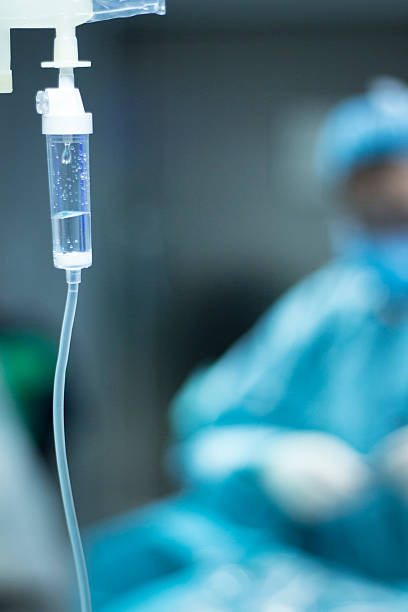 istock Hospital surgery operating room equipment 504747214