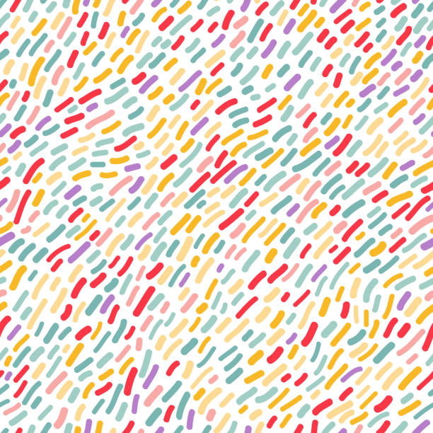 ilustrações, clipart, desenhos animados e ícones de sem costura padrão com confete - papel de embrulho material