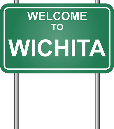 Wichita This Way Sign Welcome To Wichita Vector Stock Illustration - Download Image Now ...