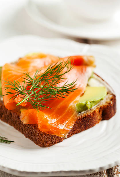 istock Sandwiches with smoked salmon and avocado 504752142
