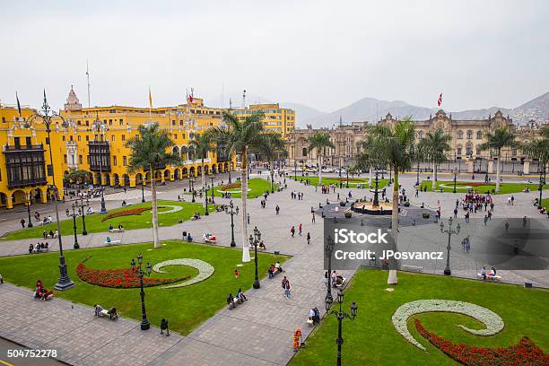 Main Square Lima Peru Stock Photo - Download Image Now - Lima - Peru, Peru, Plaza de Armas - Lima