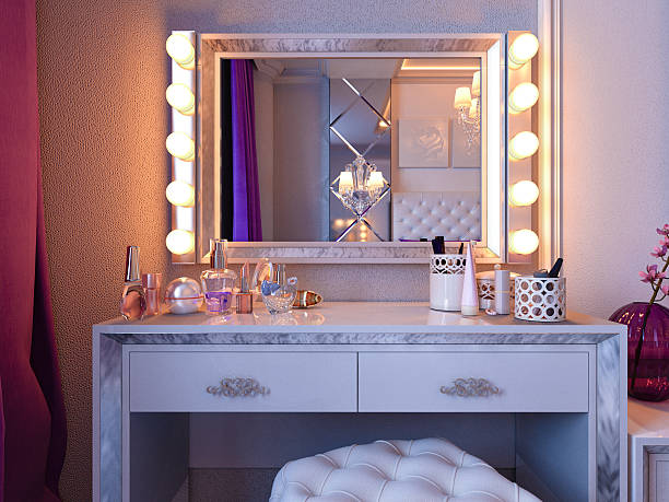 istock 3d rendering bedroom in gray and white tones 504755652