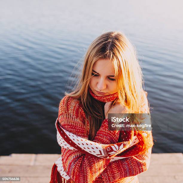 Young Woman Sadness Concept Stock Photo - Download Image Now - Auto Post Production Filter, Sadness, Teenage Girls