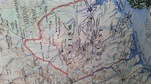 istock Old Historic Map of Austin Texas 504757772