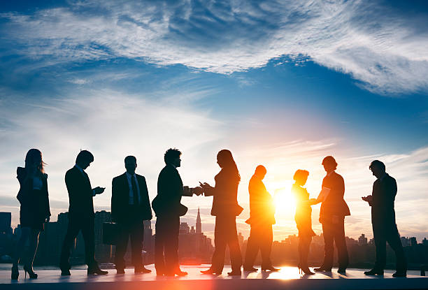 istock Back Lit Business People Discussion Communication Meeting Concep 504758198