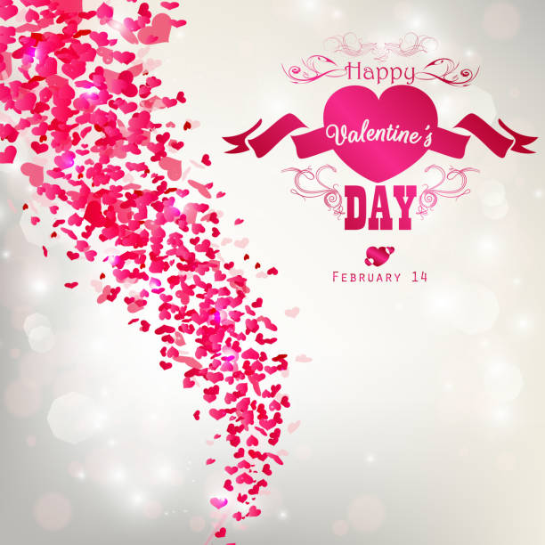 하트 플라이에는 흰색 배경의 - valentines day heart shape backgrounds star shape stock illustrations