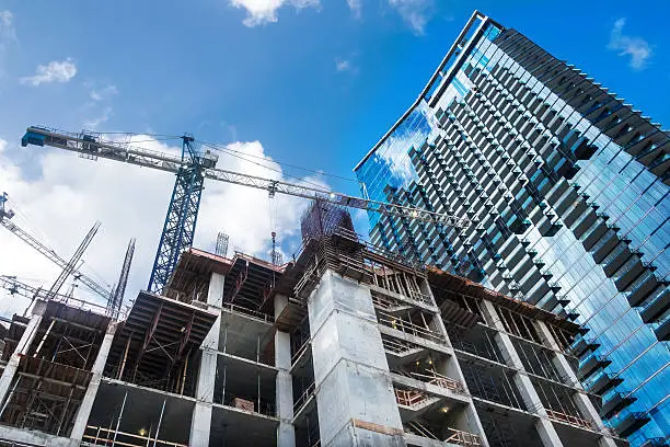 Photo of Brickell Center under Construction