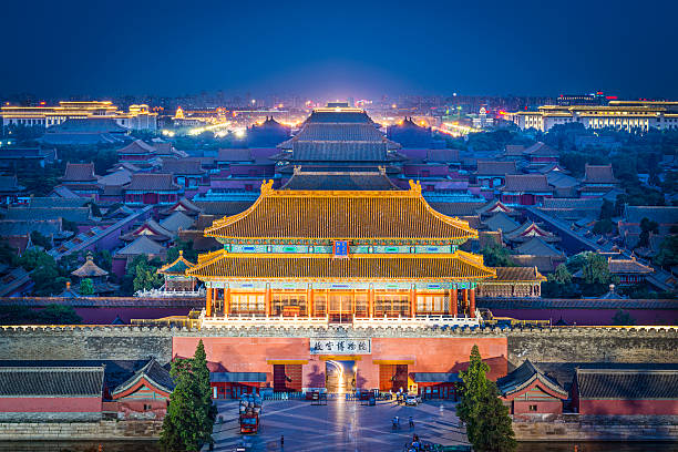 имперский город в пекине - пекин стоковые фото и изображения