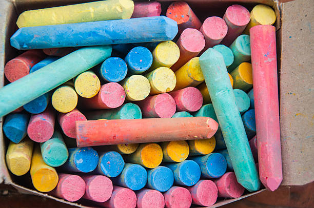 istock colorful bright chalk ends viewed up close from above 504784058