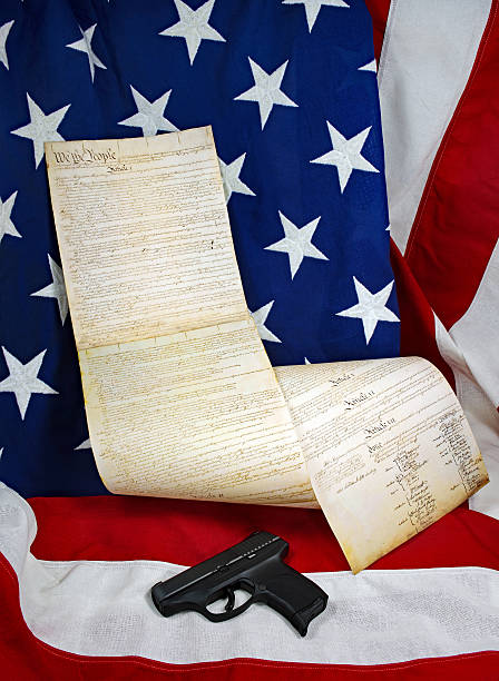 istock Patriotic Still Life with Constitution 504784762
