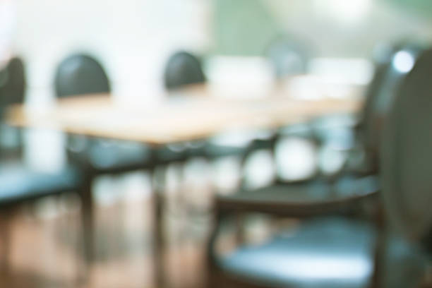 istock Blur restaurant in vintage tone. 504785184