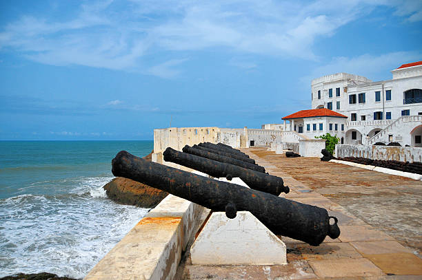 Ghana, Cape Coast castle, line of cannons