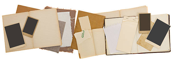 istock Scrapbook Background with Vintage Photos 504786262