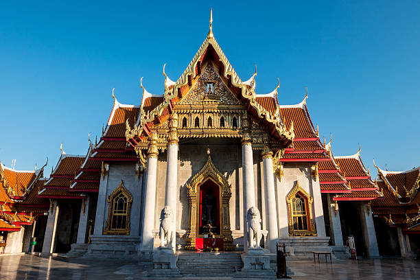 istock The Marble Temple under the blue sky, Wat Benchamabopitr Dusitvanaram 504786392