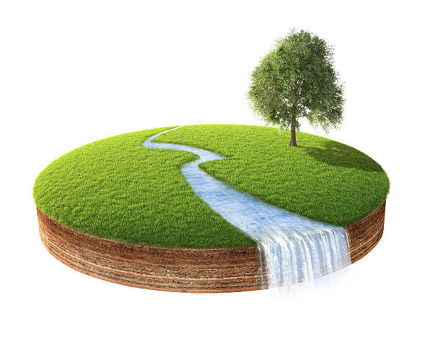 istock Cross section of little island 504787636