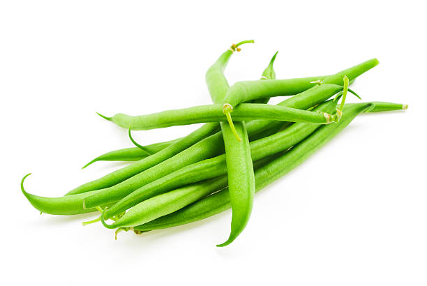 istock Green beans isolated on a white background 504787651
