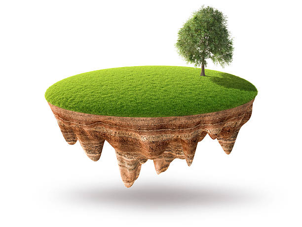 istock Cross section of little island 504787820