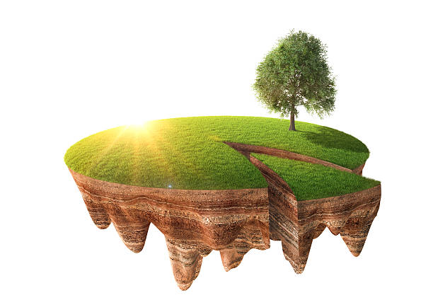 istock Cross section of little island 504787880