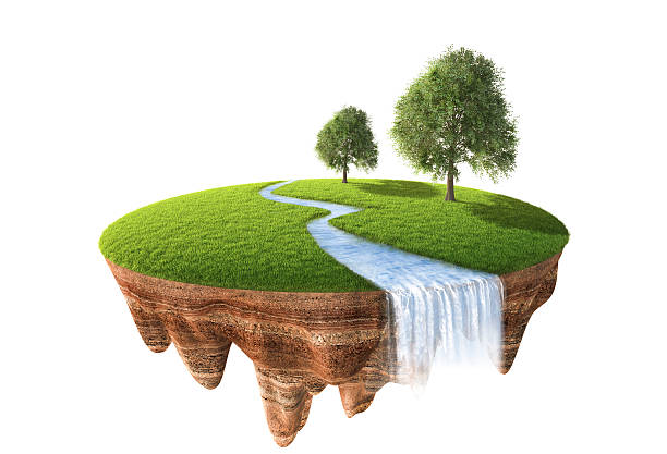 istock Cross section of little island 504788082