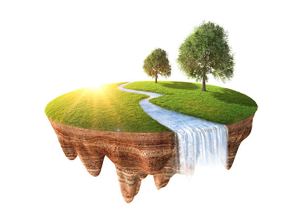istock Cross section of little island 504788108