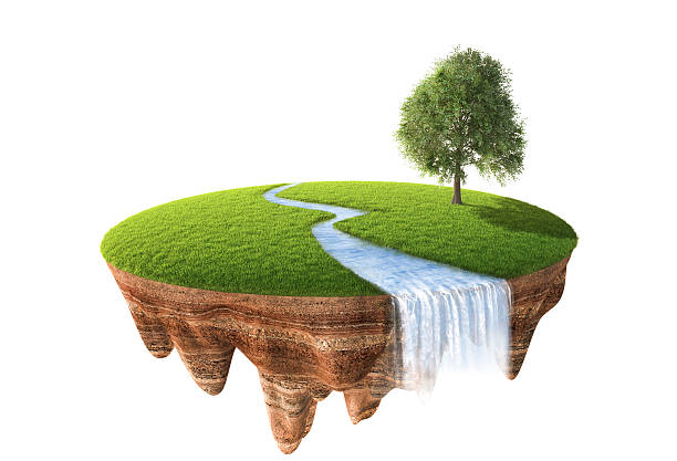 istock Cross section of little island 504788148