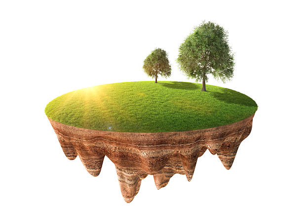 istock Cross section of little island 504788168