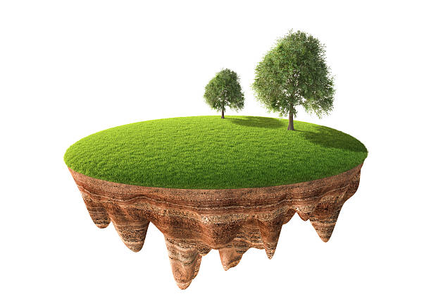 istock Cross section of little island 504788192