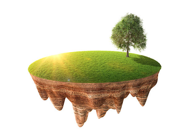 istock Cross section of little island 504788210