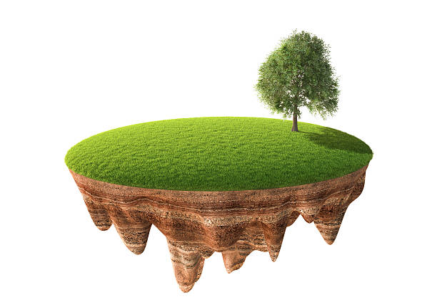 istock Cross section of little island 504788220