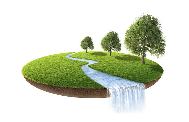 istock Cross section of little island 504788340