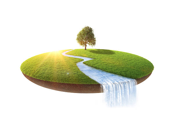 istock Cross section of little island 504788388