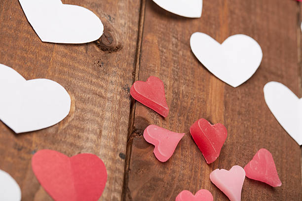 istock paper hearts on Valentine's Day 504789264