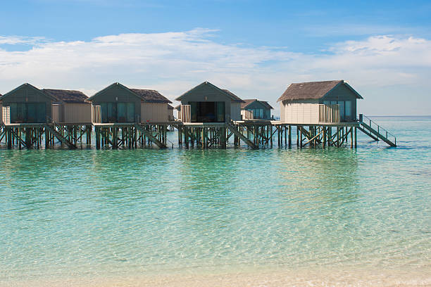 istock Beautiful beach landscape at Maldives. 504790820